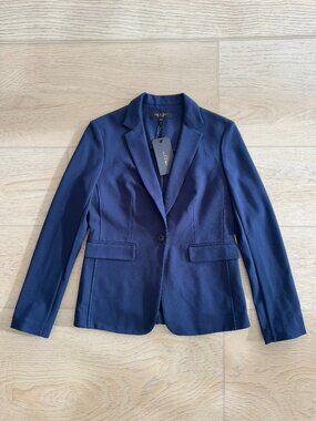 rag & bone Navy Iris Club Jacket - Size 4